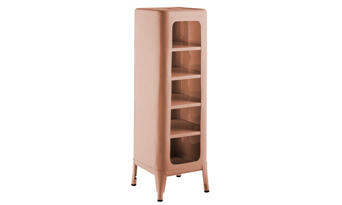 Dusky pink replica frederic gaunet tolix cabinet 5 tier web1