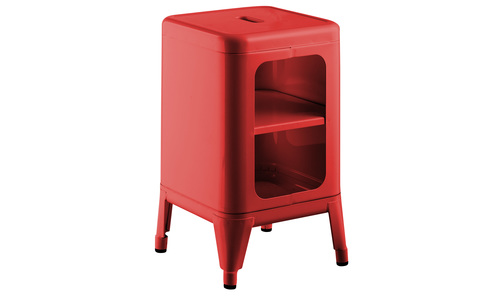 Red replica frederic gaunet tolix cabinet 2 tier web1