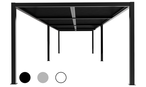 Hero 8x4 dark charcoal aluminium pergola 2359 web1