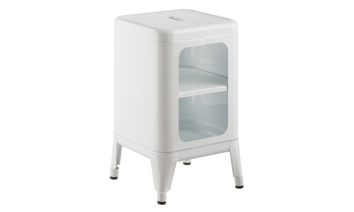White replica frederic gaunet tolix cabinet 2 tier web1
