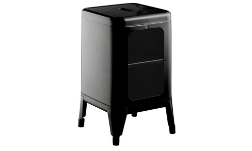 Black replica frederic gaunet tolix cabinet 2 tier web1