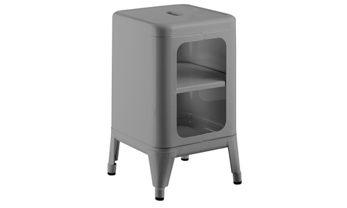 Grey replica frederic gaunet tolix cabinet 2 tier web1