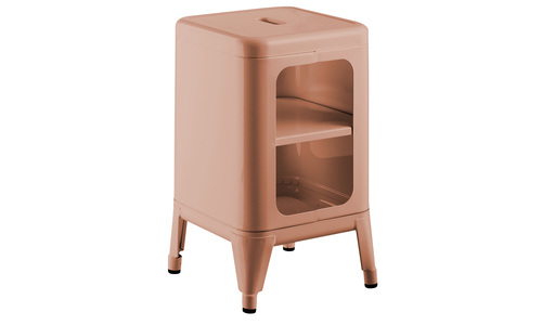 Dusky pink replica frederic gaunet tolix cabinet 2 tier web1