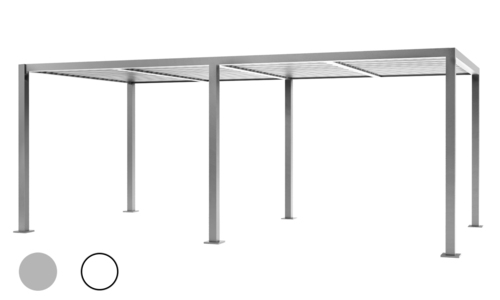 6x3 matte grey aluminium pergola 2356 web1