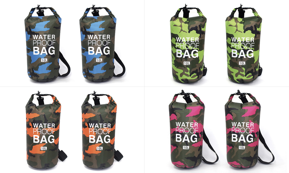 Container Door Ltd Dry Bags With Shoulder Strap (2 Pack) 4 Colours