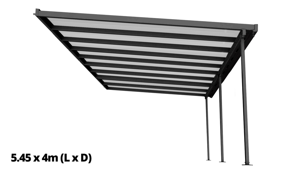 Container Door Ltd | Wall Mounted Patio Cover 5.45 x 4m #2