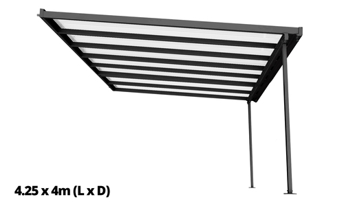4.25 x 4m matte black web