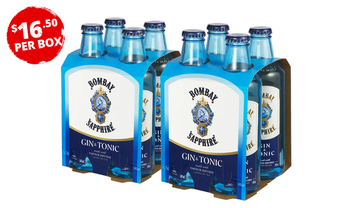 Bombay sapphire g t rtd's 2 x 4pk 275ml web1