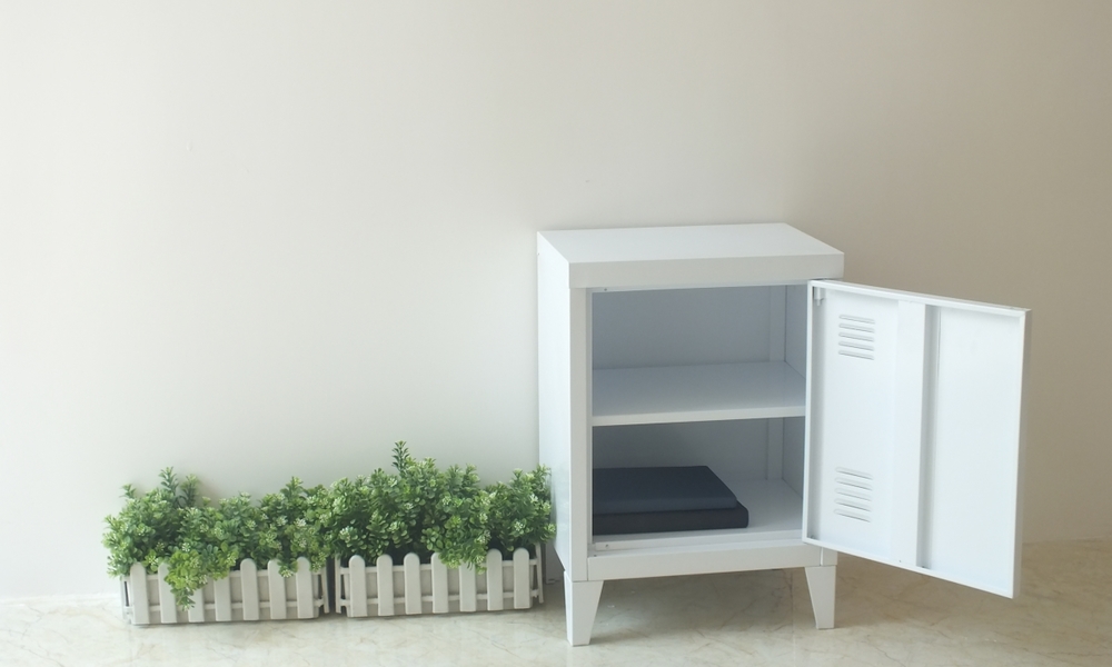 Container Door Ltd Metal Bedside Table