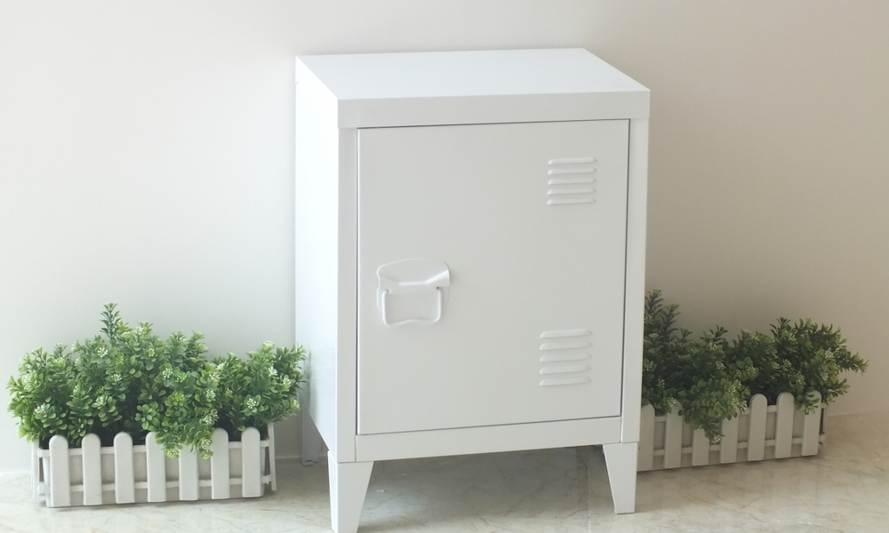Container Door Ltd Metal Bedside Table