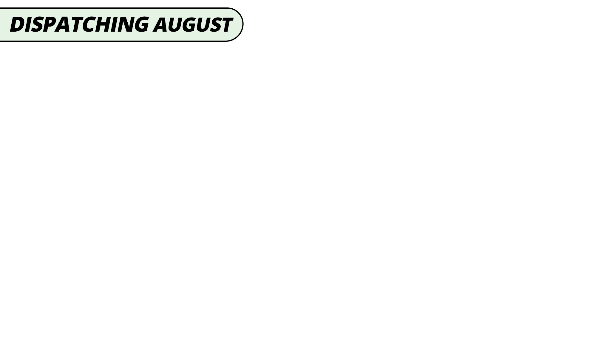 Dispatching august green