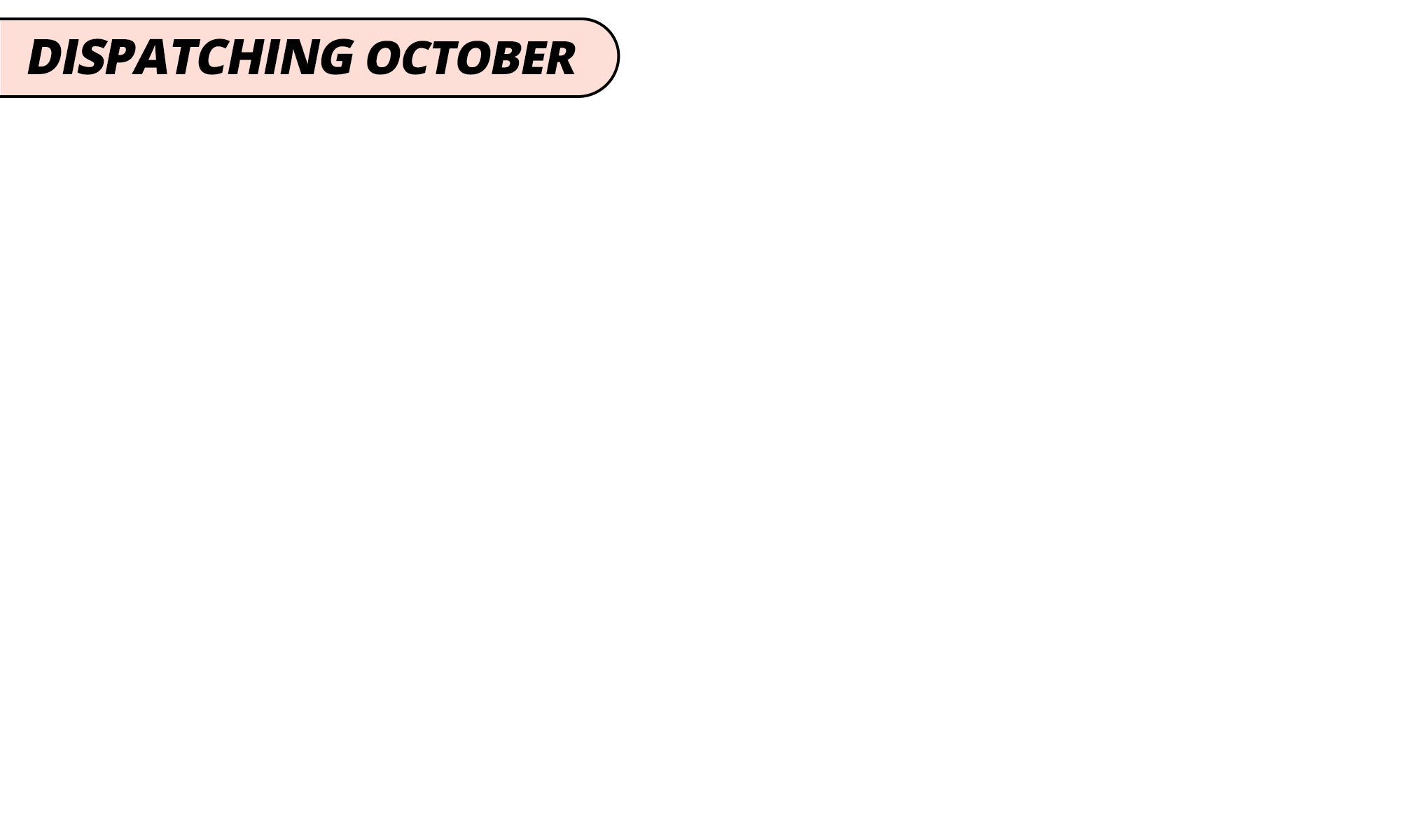 Dispatching october orange