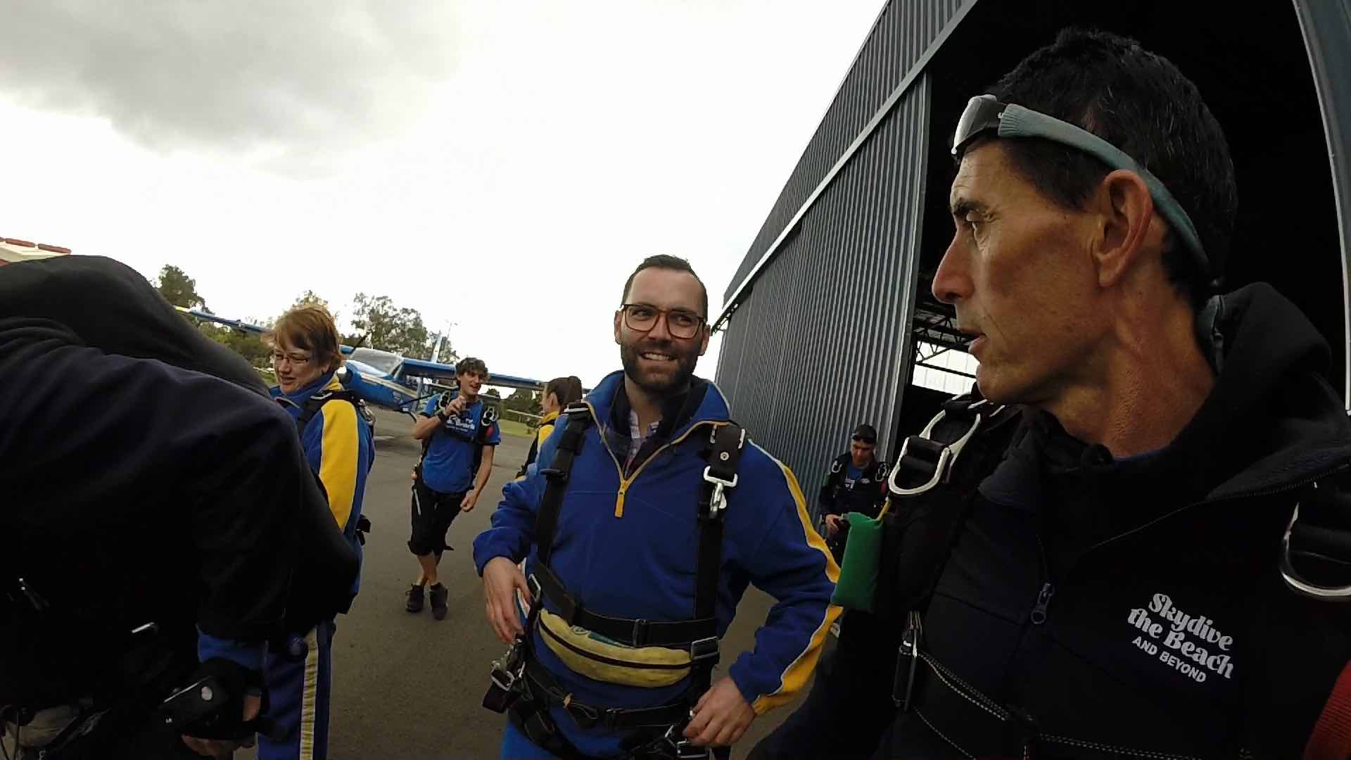 Pre-skydive jitters