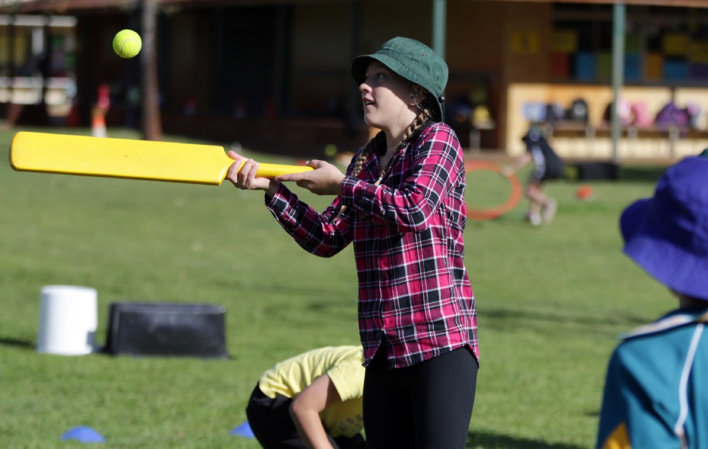 Joondalup Primary School students play in the name of WA Community