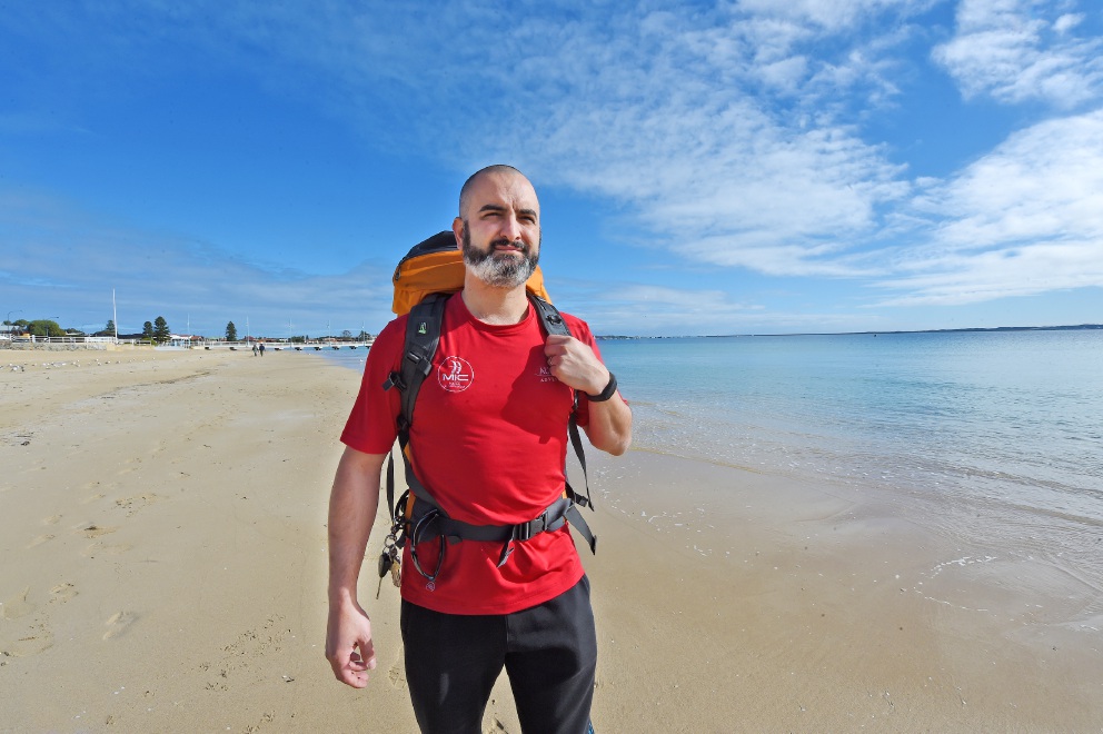David von Kelaita will be walking the Kokoda Trail in September to raise money for suicide prevention in the construction industry.
Picture: Jon Hewson d455620