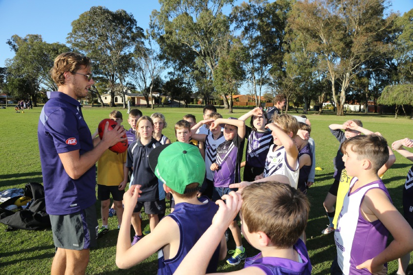 Docker Sheridan puts Bullcreek Leeming juniors through their paces Community News Group