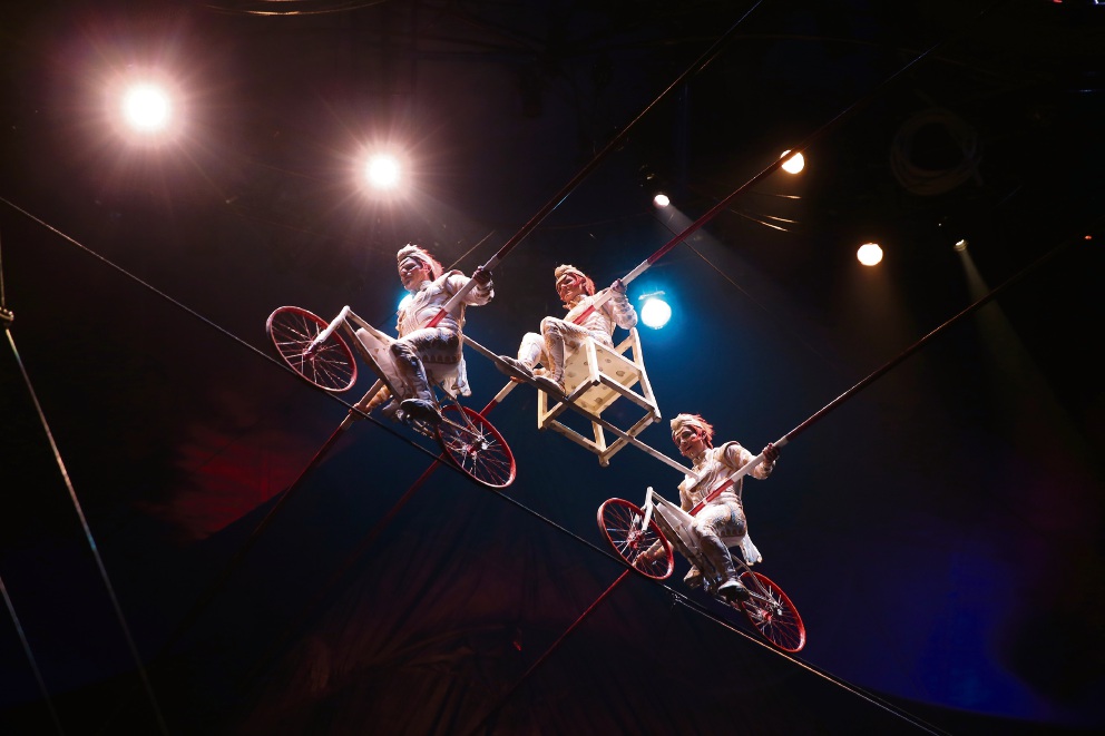 More than one thrill seeker in Cirque du Soleil Kooza cast Community