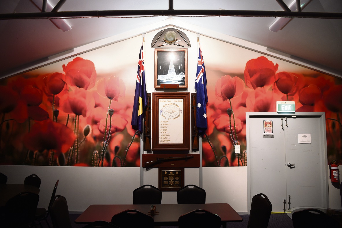 Rockingham RSL subbranch the site of new murals depicting Australian sacrifices in conflict