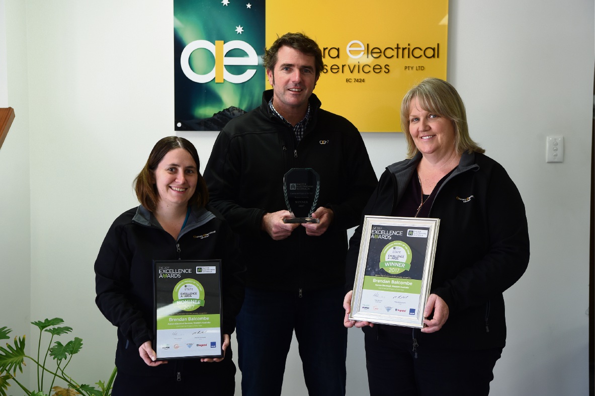 Bibra Lake electrical contractor a bright spark at state awards