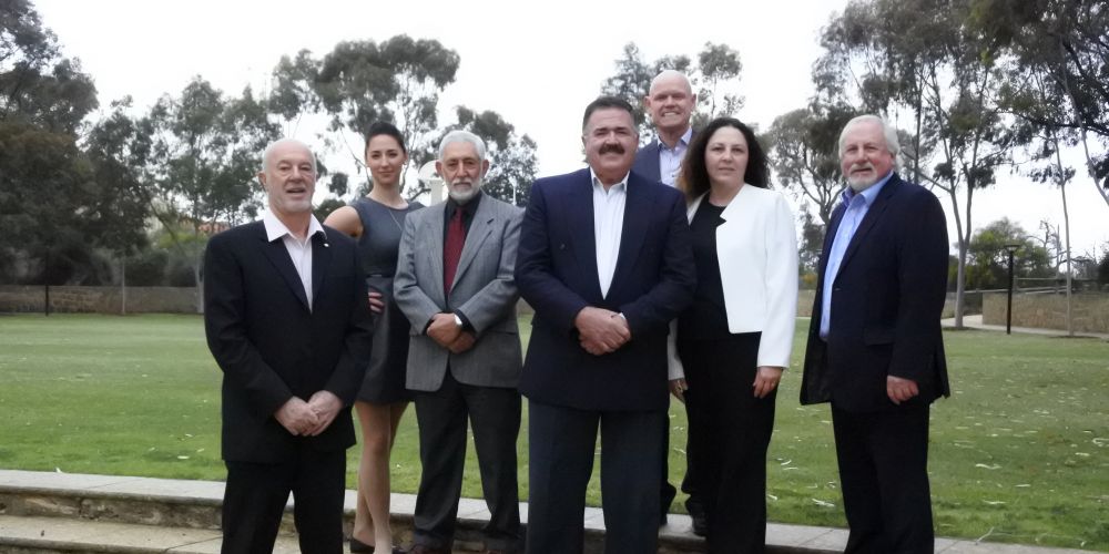 Russ Fishwick, Renee Wingfield, John Chester, Russell Poliwka, Paul Filing, Teresa Ritchie and Clive Haddow in Joondalup.