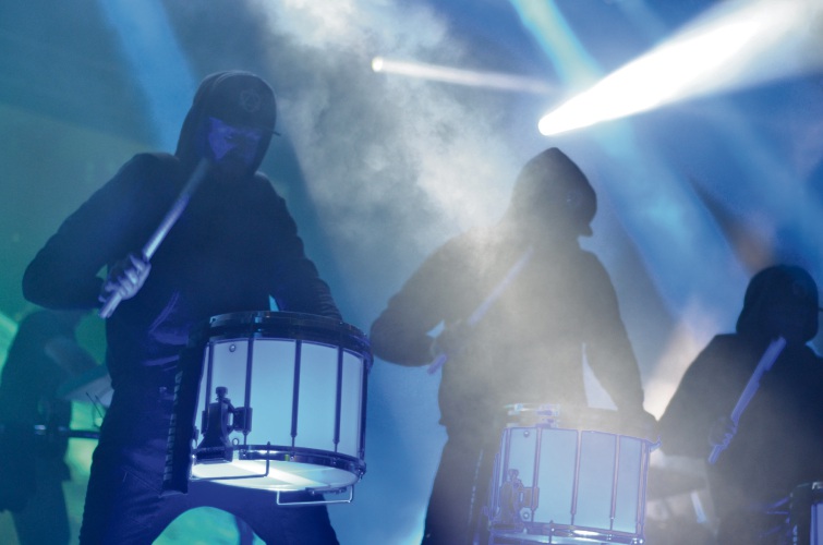 Odesza's drum line. Picture: Kathy Ociepa.