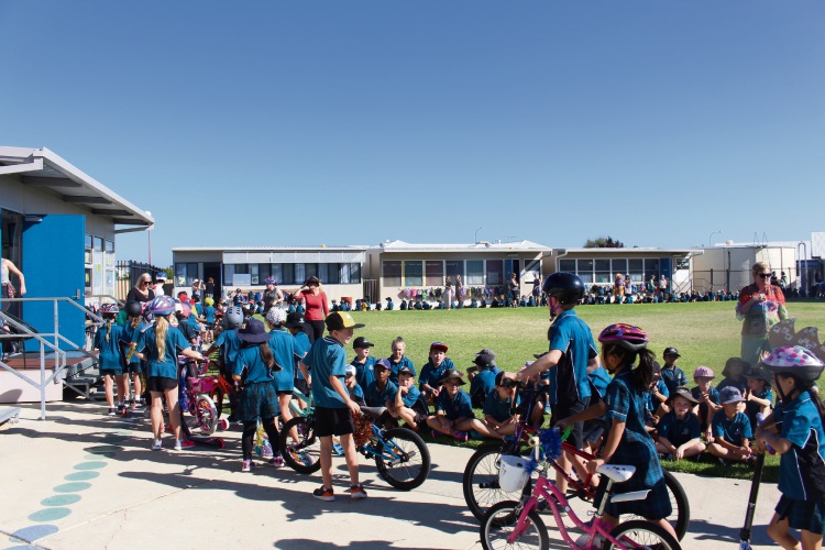 Bletchley Park Primary School's Ride to School Day puts pedal power on