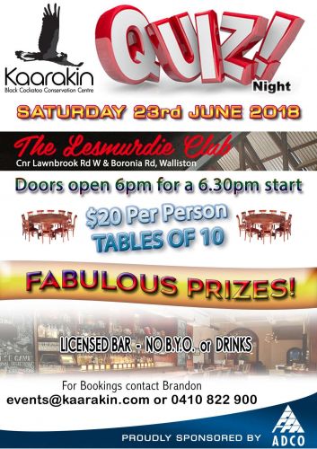 Kaarakin Quiz Night