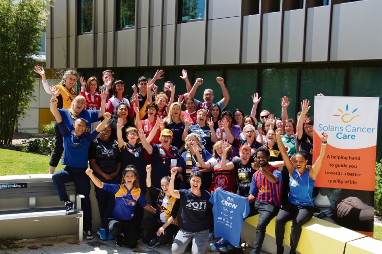 Sir Charles Gairdner Hospital staff donned sporting jersey's for