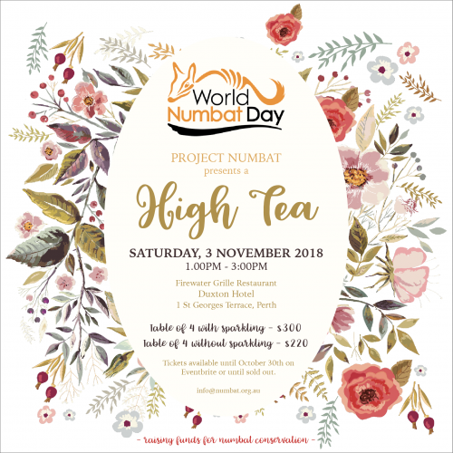 World Numbat Day High Tea