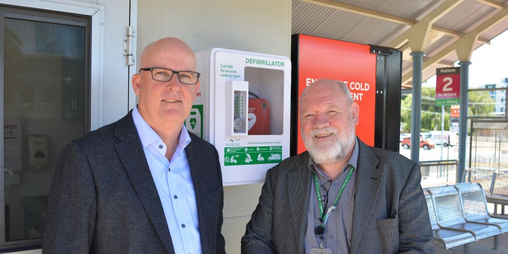 Train passengers given access to life-saving defibrillators at Perth stations