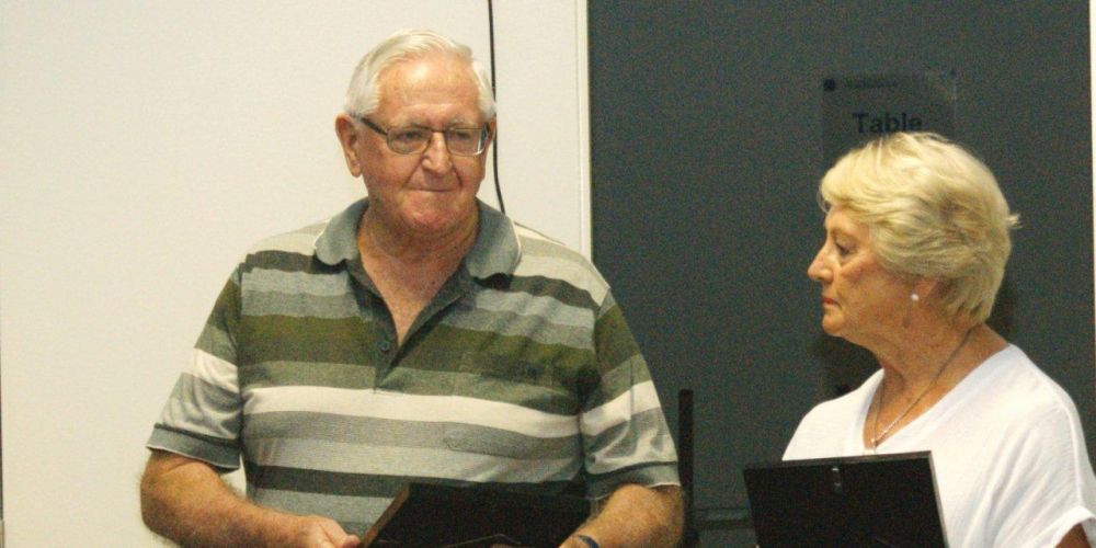 Mandurah Masters Swimming Club life membership for Ivan and Pauline Wingate