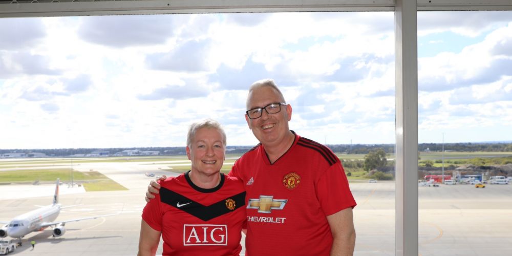 Red Devils touch down in Perth