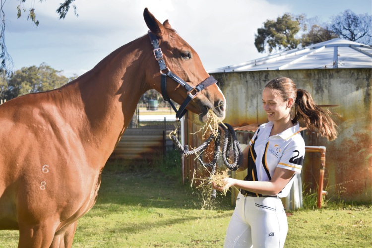 Teen captains WA equestrian team at nationals