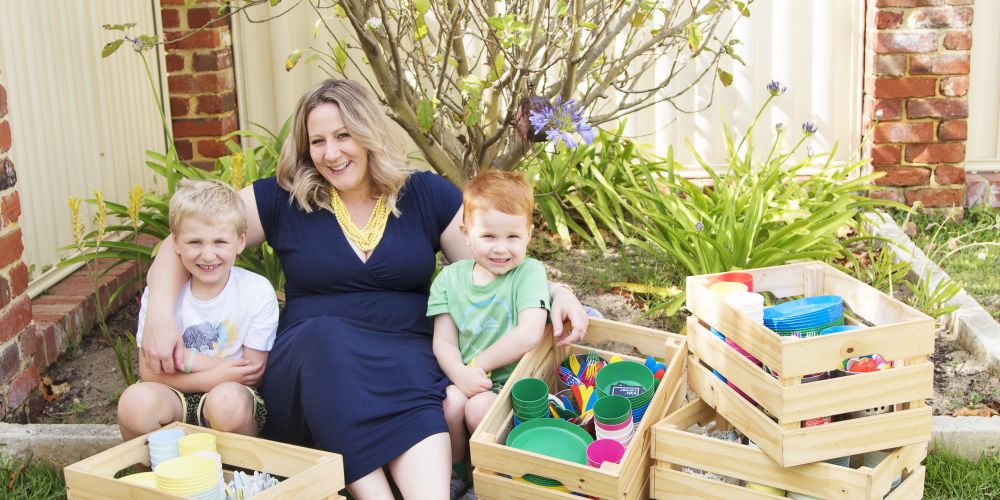 Perth mother hires out party plate crates to reduce landfill waste