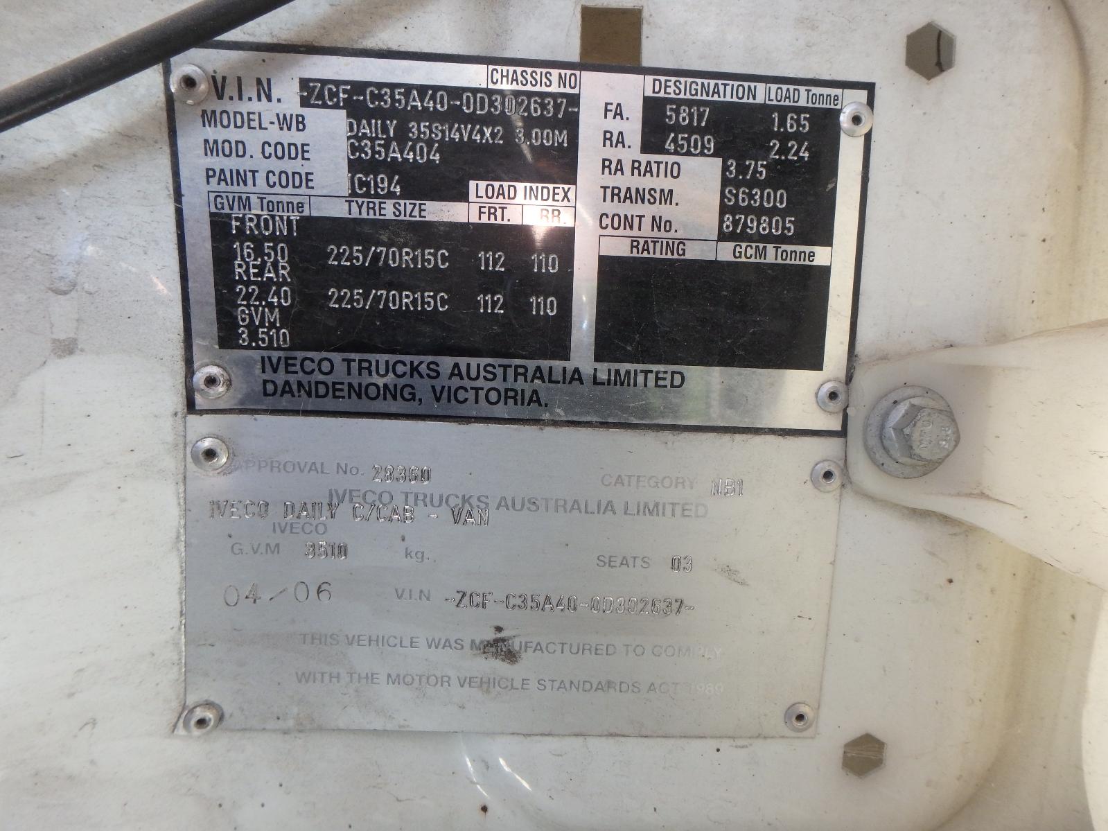 View Auto part Right Front Door Iveco Daily 2006