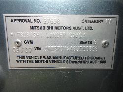 View Auto part Left Rear 1/4 Door Glass Mitsubishi Lancer 2007