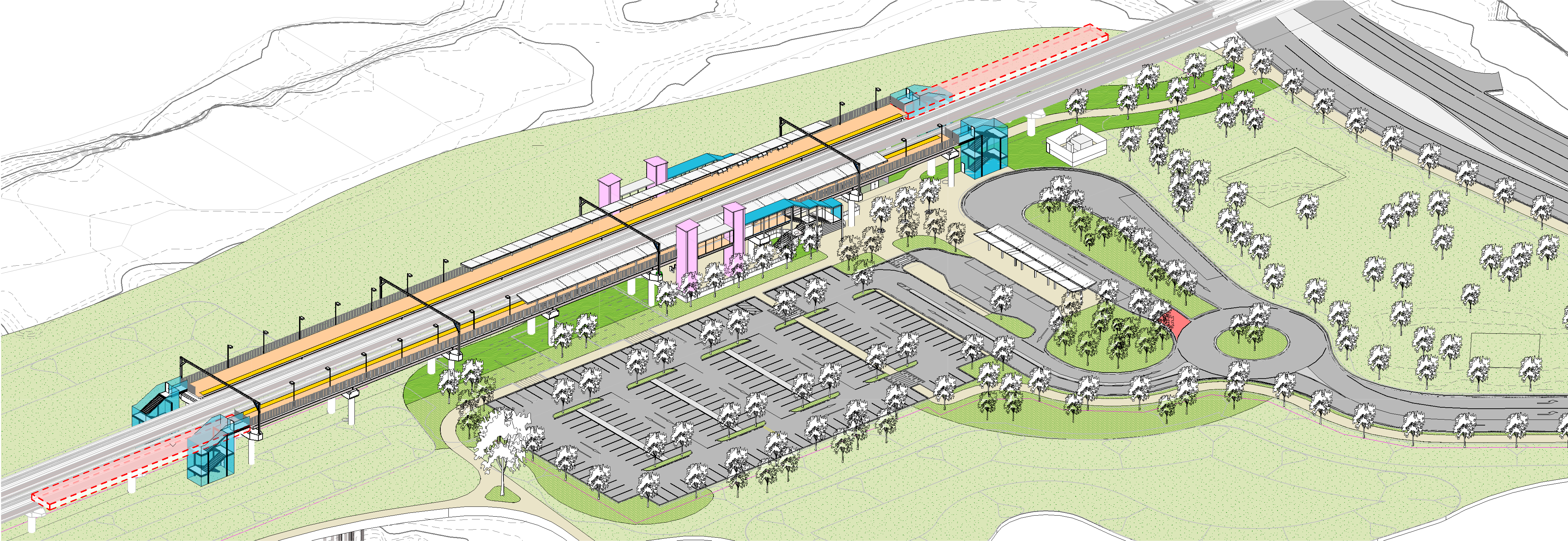 Helensvale North Station Cross River Rail