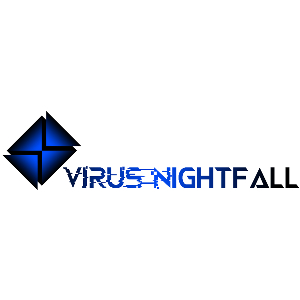 Virus Nightfall Glitch Logo - An Example Logo for the Company 'Virus Nightfall' with the style of 'Glitch'
