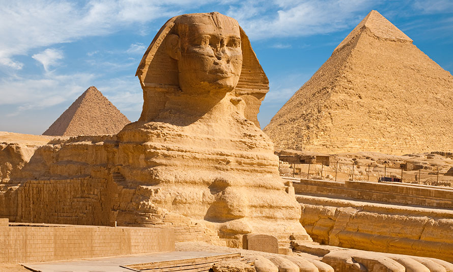 The Pyramids and Sphinx