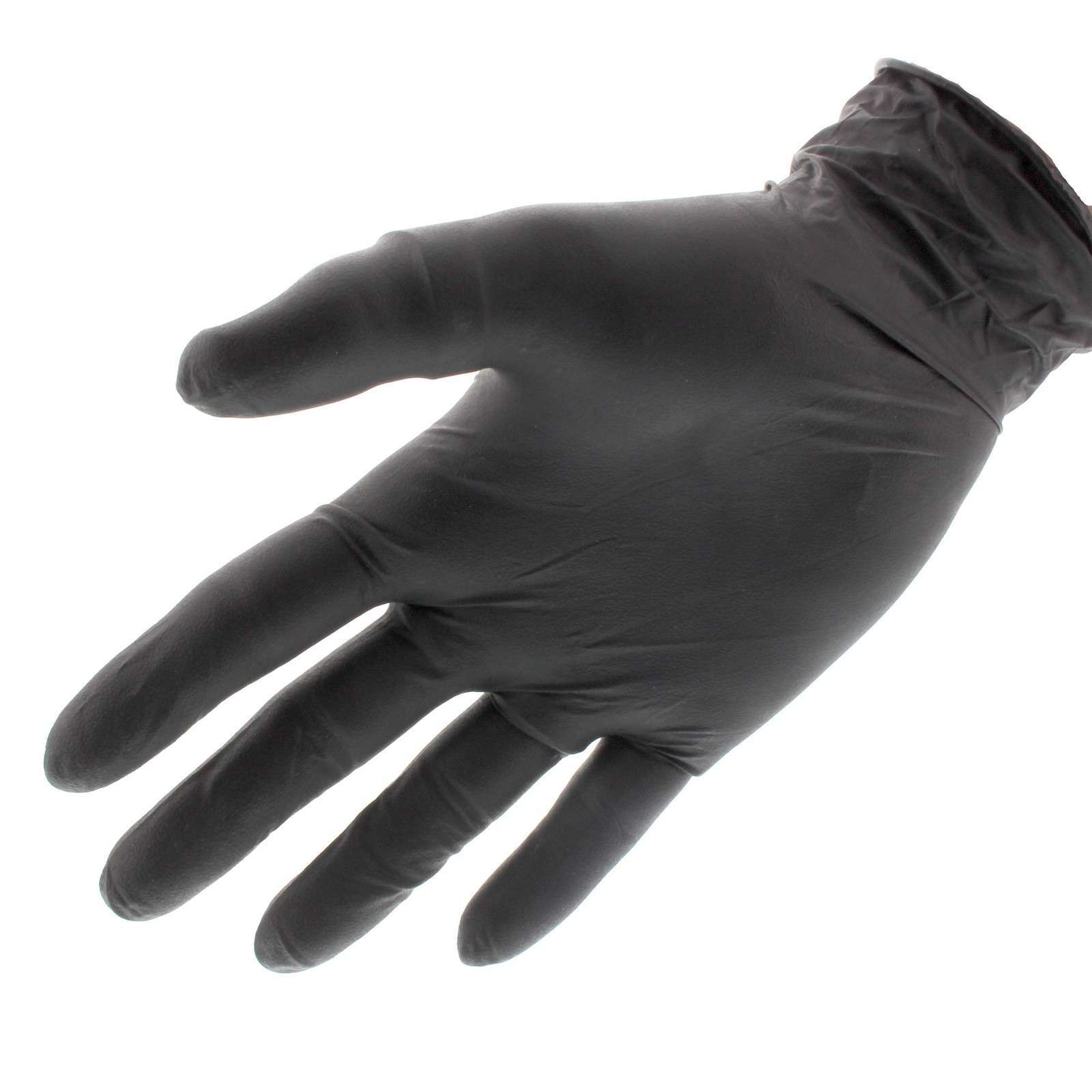 Black Shield Nitrile Gloves Safety Extra Heavy Duty Low Sweat Box of