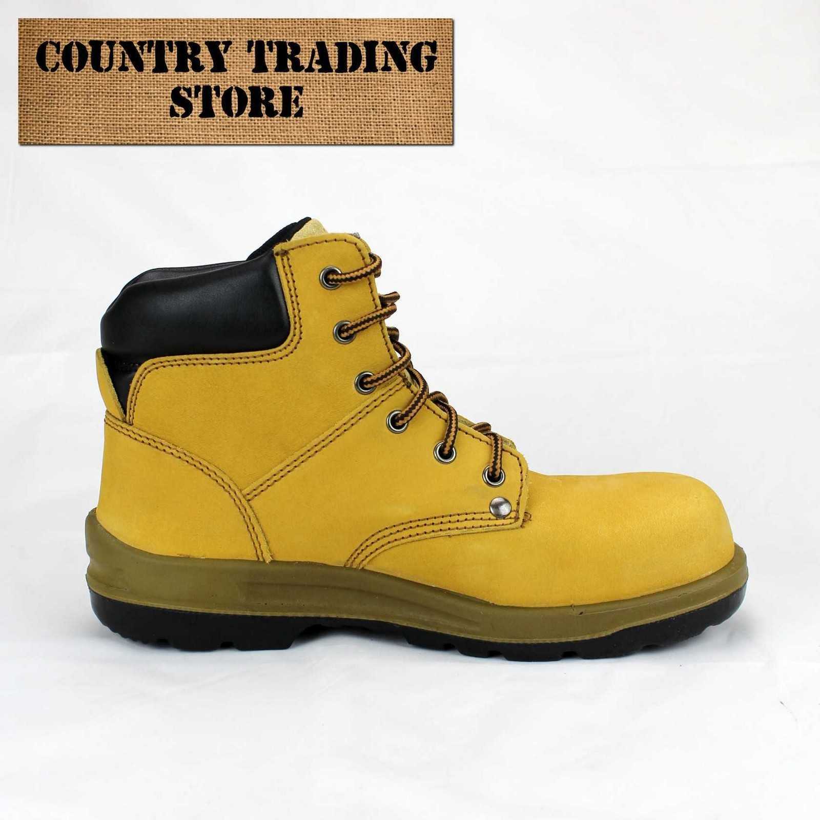 BLUNDSTONE 374 STEEL TOE Safety Boots DARK BROWN Size AU7 (AU/US/EU