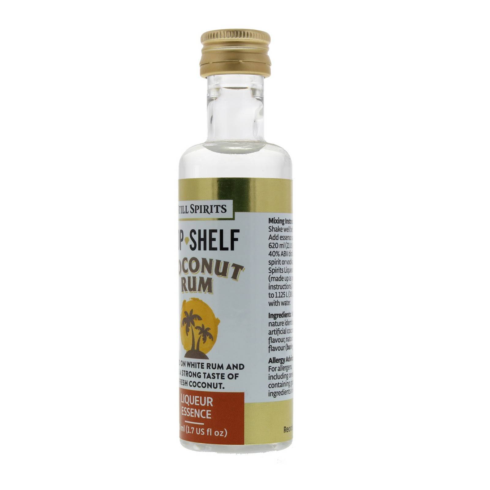 Still Spirits Top Shelf COCONUT RUM Essence 50ml Spirit Making Home