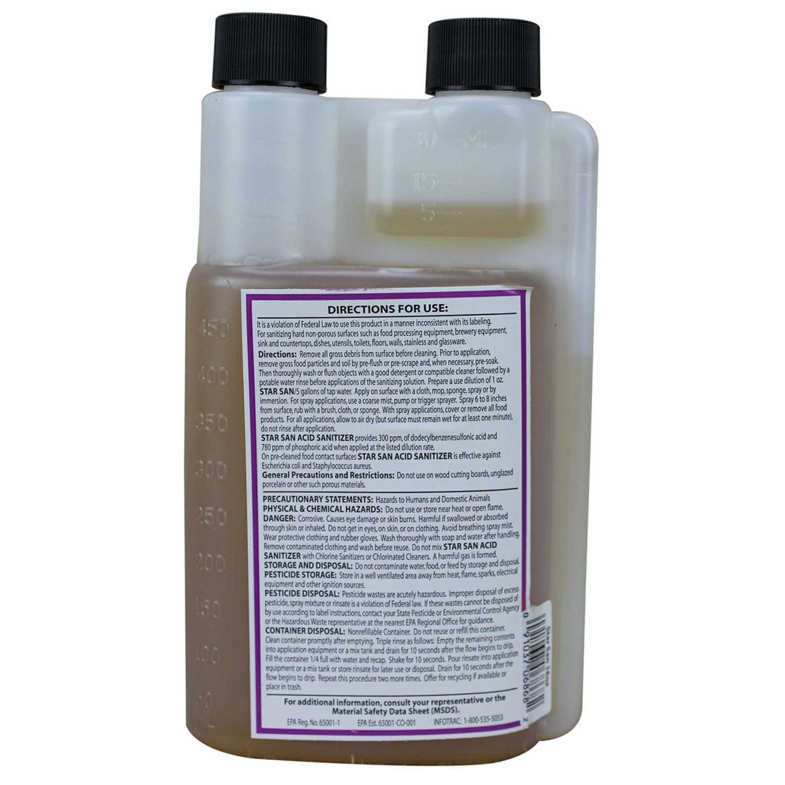 STAR SAN 473ml (16oz) Genuine Sanitizer for Surface Sanitation Starsan