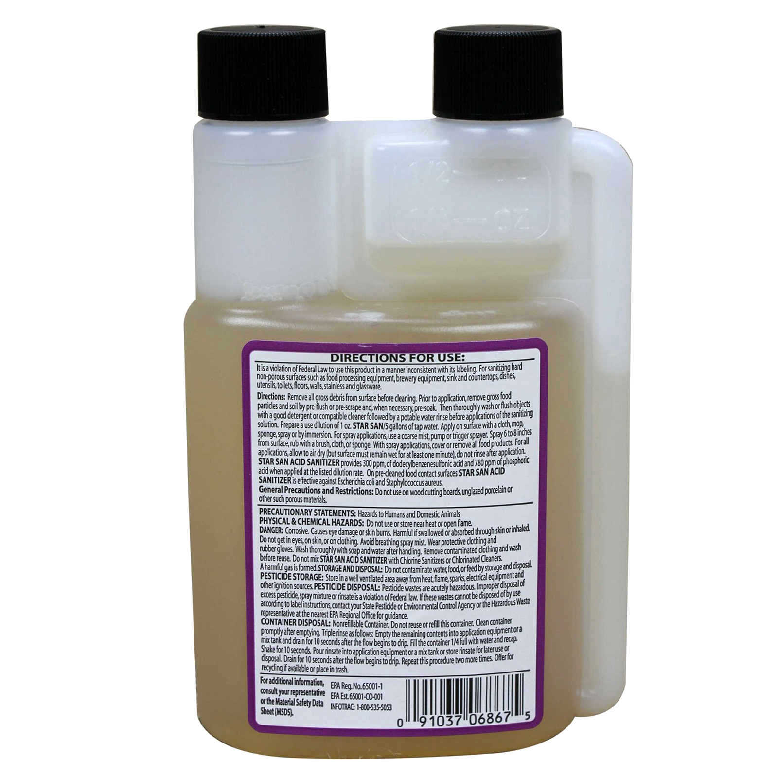 STAR SAN 236ml (8oz) Genuine Sanitizer for Surface Sanitation Starsan
