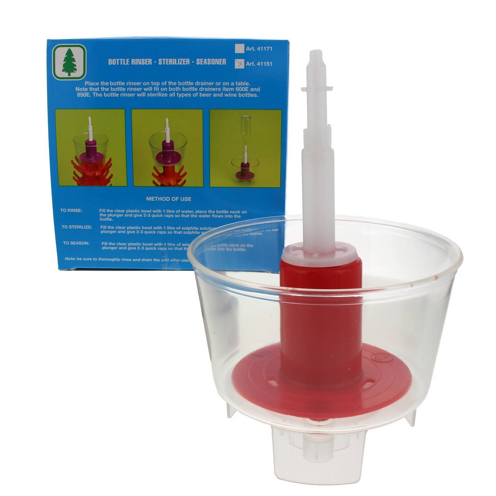 Bottle Rinser Winequip Easy Cleaning Device Home Brew Brewing Clean