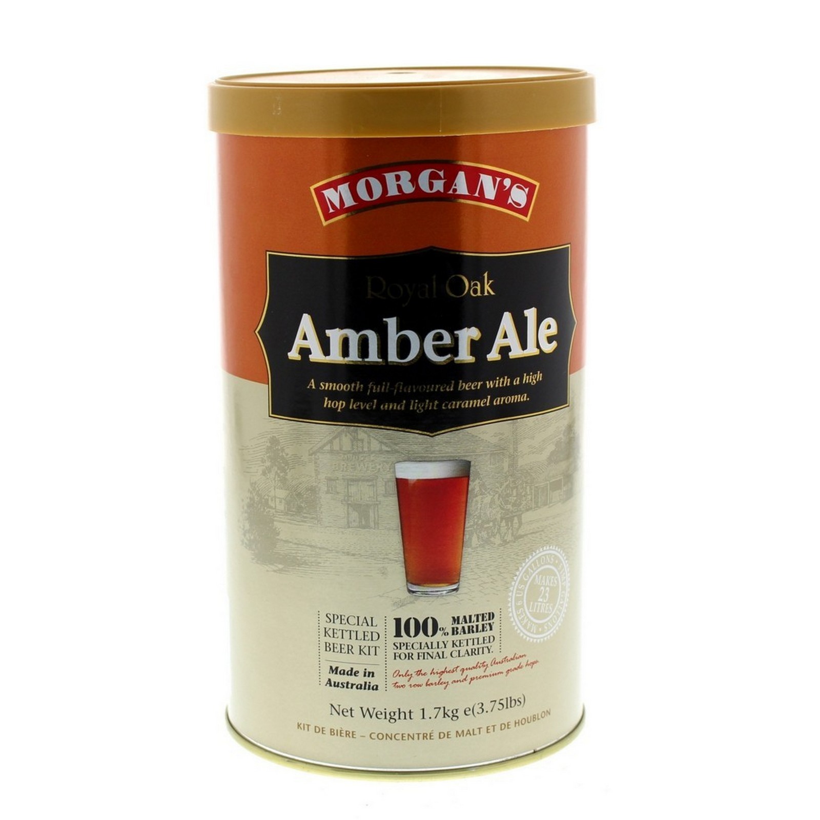 Royal Oak Amber Ale Ingredient Can Home Brew Smooth English