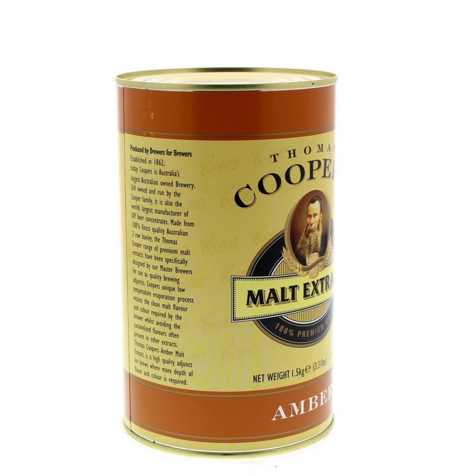 Thomas Coopers Malt Extract Amber Home Brew Beer Pale Crystal Malts