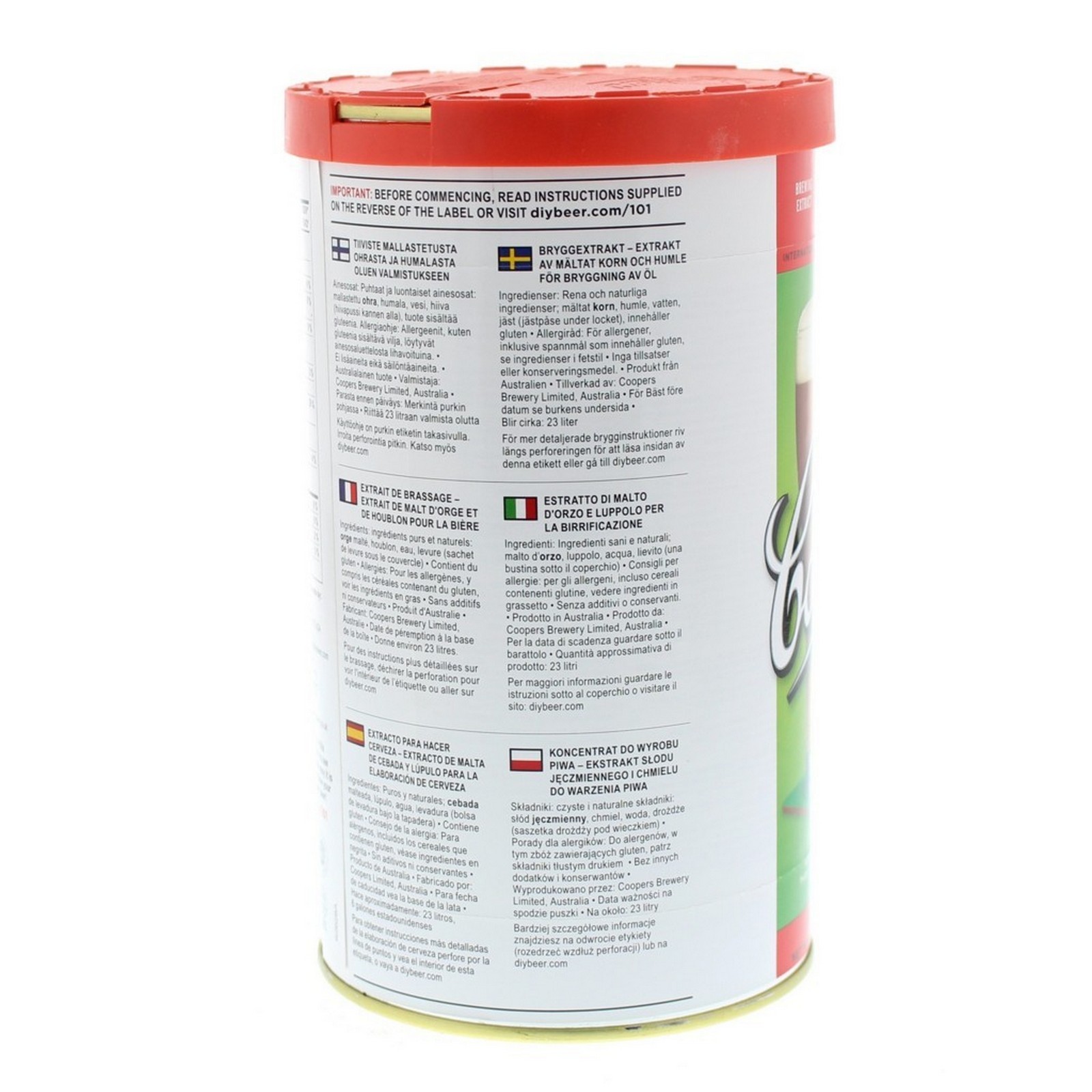 Coopers International Series Australian Pale Ale Ingredient Can Home Brew