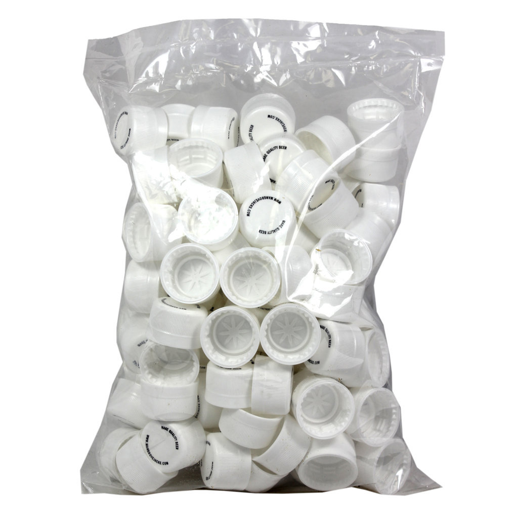 Mangrove Jacks Bottle Caps Screw Top PET White Beer Brewing x100 Home