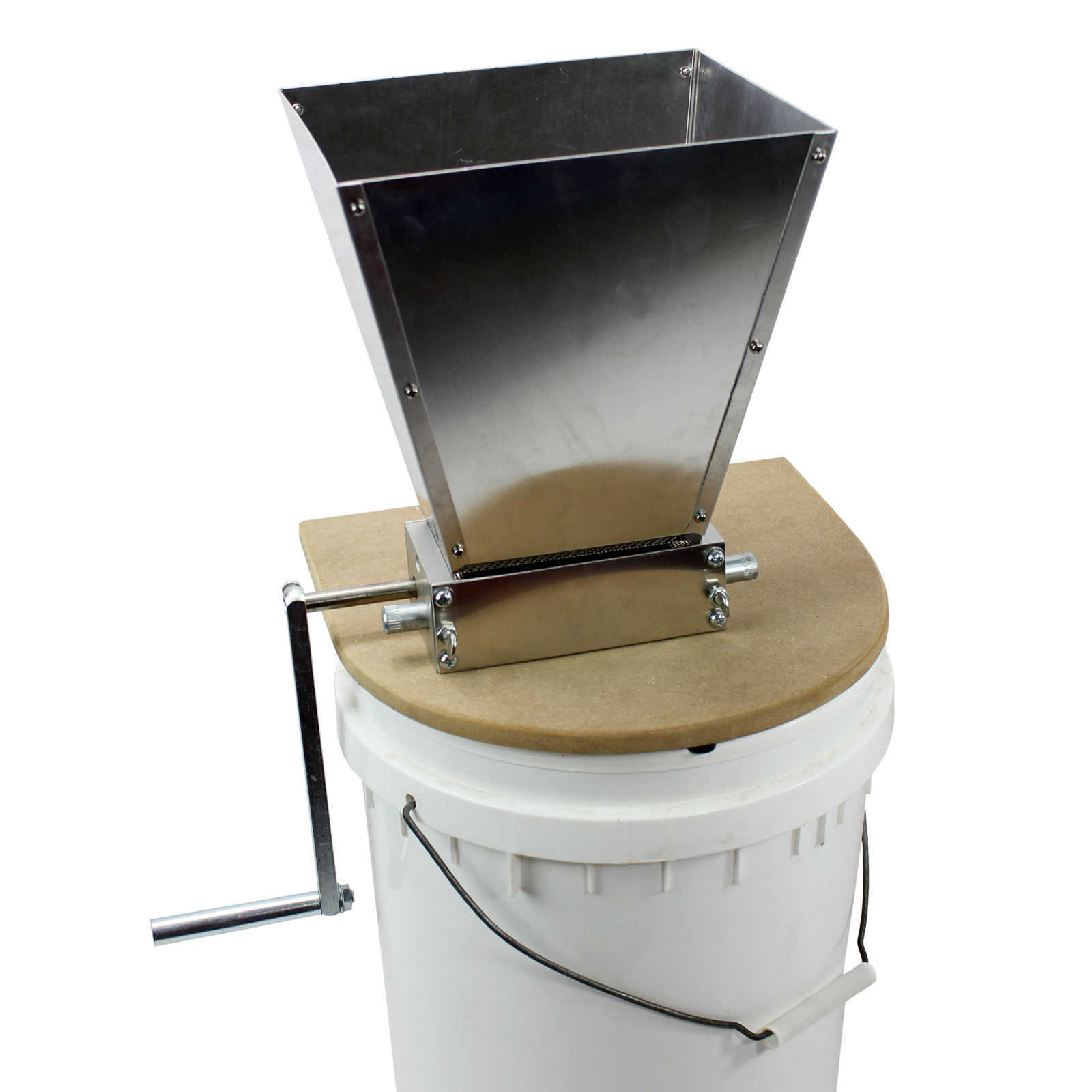 Malt Muncher Grain Mill With Base Plate Roller Hardened Steel Home Brew